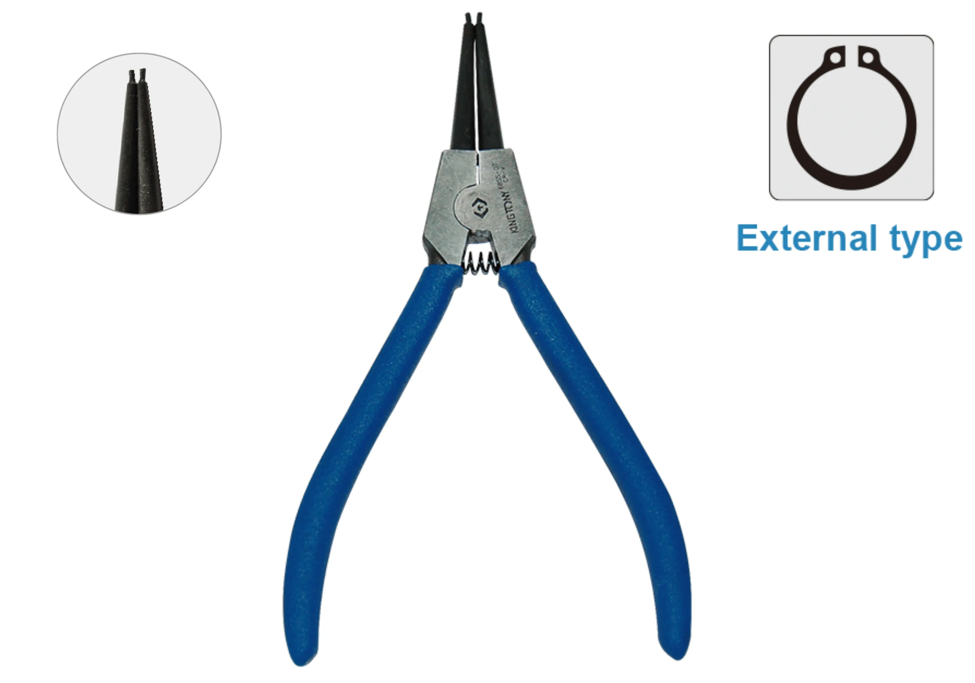 Kìm mở phe (Circlip Pliers) KINGTONY 68SS-07 chính hãng (External type) (European type)