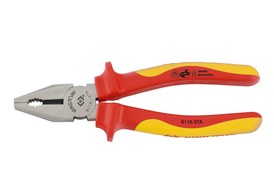 Kìm tổng hợp cách điện VDE (Combination Pliers) KINGTONY 6116-07A chính hãng 