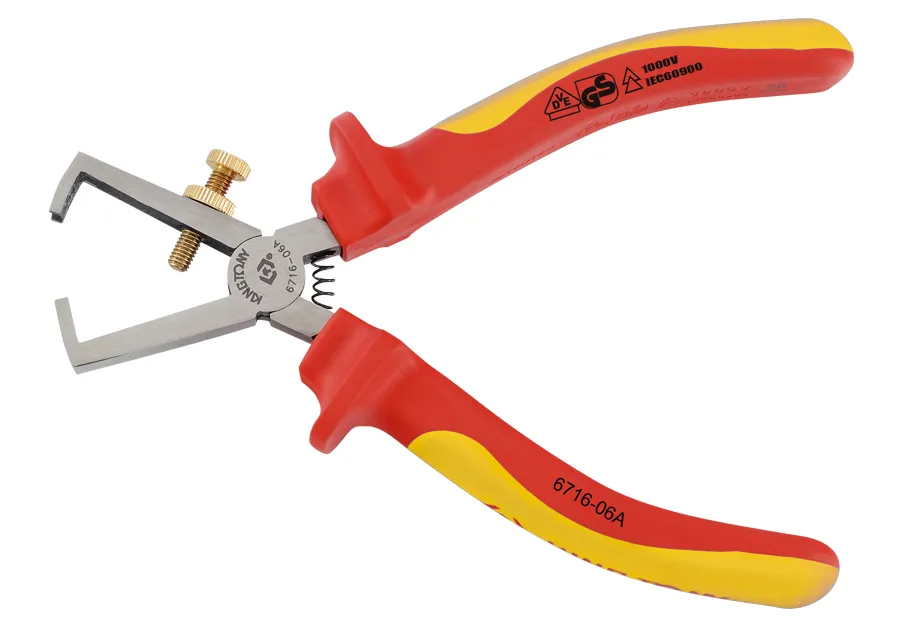 Kìm tuốt dây cách điện DVE (Stripping Pliers) KINGTONY 6716-06A chính hãng 