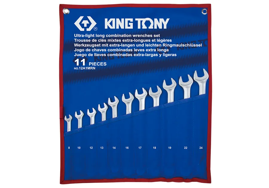 Bộ cờ lê (Ultra-Light Combination Wrench Set) 12A1MRN KINGTONY 11 chi tiết chính hãng