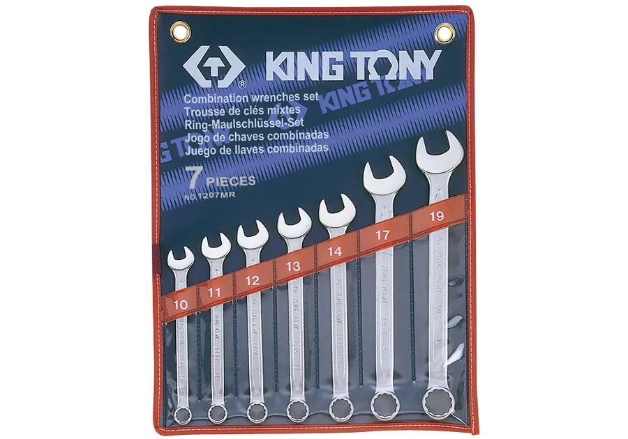 Bộ cờ lê (Combination Wrench) 1207MR KINGTONY 7 chi tiết chính hãng 