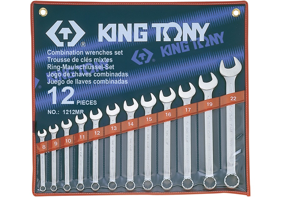 Bộ cờ lê (Combination Wrench) 1212MR KINGTONY 12 chi tiết chính hãng 