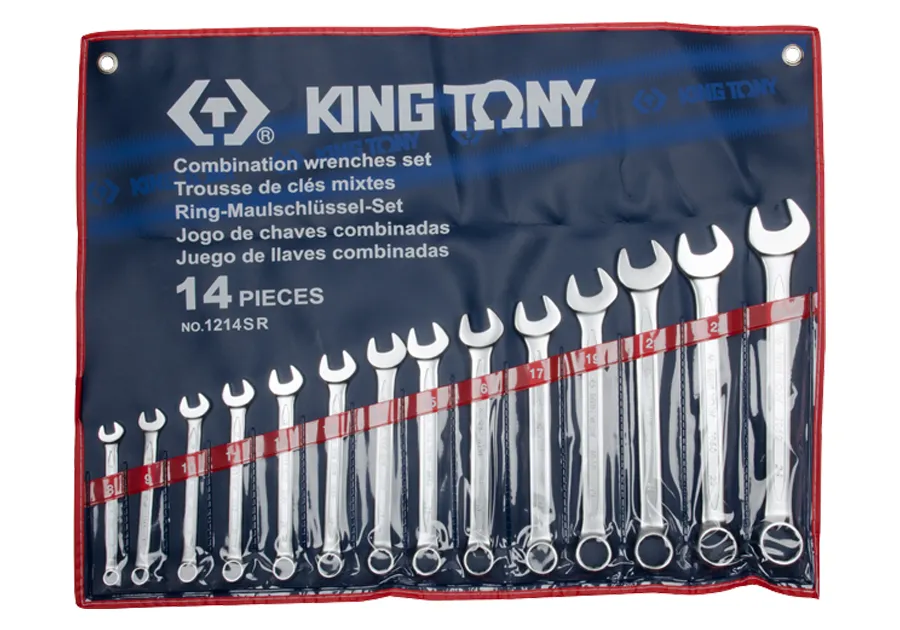 Bộ cờ lê (Combination Wrench) 1214SR KINGTONY 14 chi tiết chính hãng 