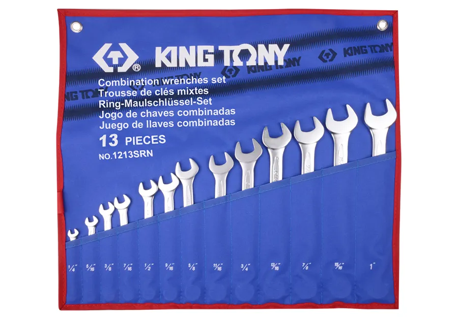 Bộ cờ lê (Combination Wrench) 1213SR KINGTONY 13 chi tiết chính hãng 